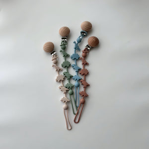 kawaii&born 恐竜 シリコンおもちゃホルダー おしゃぶりホルダー KawaiiZou