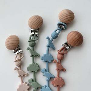 kawaii&born 恐竜 シリコンおもちゃホルダー おしゃぶりホルダー KawaiiZou