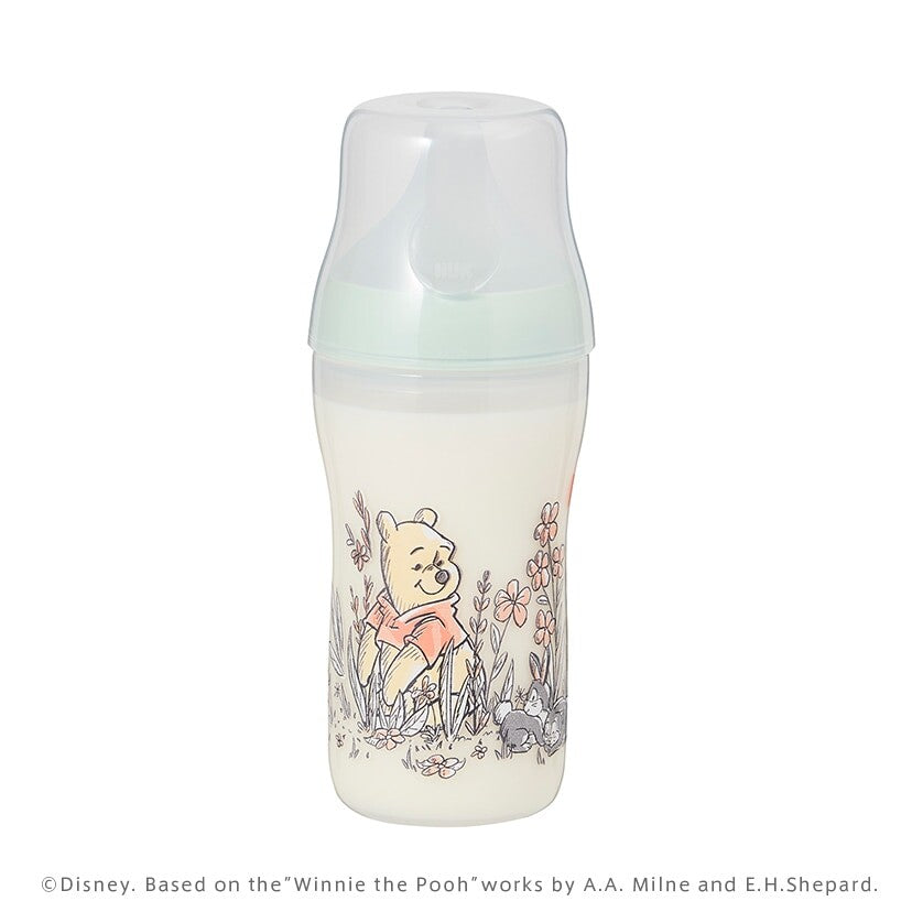 NUK ヌーク パーフェクトマッチ ほ乳びん (プラスチック製) 260ml くまのプーさん 適温目盛り付き FDNK10742042