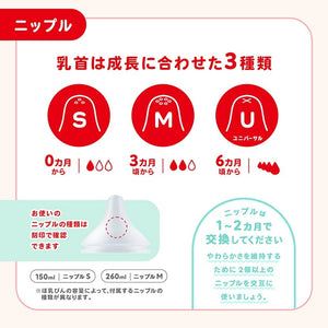 NUK ヌーク パーフェクトマッチ ほ乳びん (プラスチック製) 260ml くまのプーさん 適温目盛り付き FDNK10742042