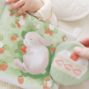 amanoppo ふんわりえほん BOX入 「うさぎたちのお茶会」 布絵本 あまのっぽ