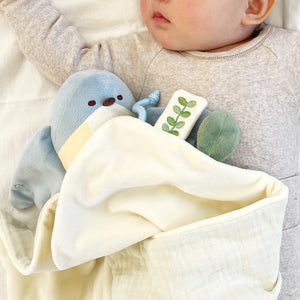 amanoppo ぬいけっと 青い鳥 ぬいぐるみ＆ブランケットセット あまのっぽ