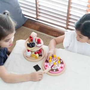 PLAN TOYS バースデーケーキセット Birthday Cake Set 木のおもちゃ 木製 3488 プラントイ