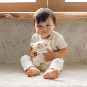 Amorosa mamma にぎにぎ くまのコットン くまのリネン Mサイズ 日本製 オーガニックコットン100% アモローサマンマ