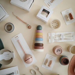 Mushie おしゃぶりケース Mushie Pacifier Case おしゃぶりホルダー アウトレット品 ムシエ