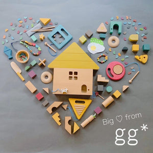 gg* ジジ tsumiki ツミキ おうちのカタチ つみき 木のおもちゃ ハウス 木製 ケース kiko+&gg* キコアンドジジ