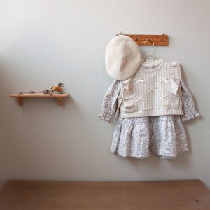 coto cotte 花柄 ワンピース＆ニットソー リボン ベスト 80cm 90cm 722-674025 722-674026