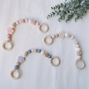 LABRO マグホルダー 木製 シリコンビーズ 花 フラワー ラブロ