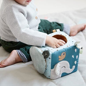 Done by Deer 布製 仕掛けおもちゃ ディスカバリーキューブ ディアフレンズ カラーミックス 2BD-4823137 ダンバイディア