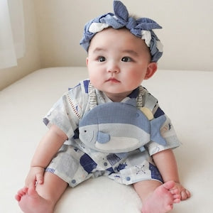 mocmof 帯付き 浴衣ロンパース 男の子 70cm 80cm 90cm 622-660071