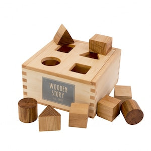 Wooden Story ウドゥンストーリー シェイプソーターボックス 型はめ 木製おもちゃ