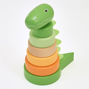 Egmont Toys エグモントトイズ | ピラミッドアーサー ディノ 木製 恐竜 スタッキングトイ