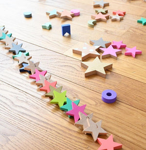 kiko+ キコ tanabata タナバタ 木のおもちゃ ドミノ 星 おままごと クッキー スター kiko+&gg*