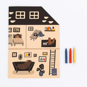 Jaq Jaq Bird 塗り絵ブック Giant Coloring Book リサイクルペーパーを使用 ジャクジャクバード