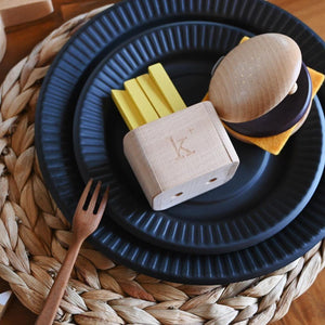 kiko+ キコ hamburger set ハンバーガーセット 楽器 木製おままごと ファーストフード ポテト 木のおもちゃ kiko+&gg*