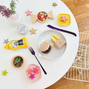 kiko+ キコ hamburger set ハンバーガーセット 楽器 木製おままごと ファーストフード ポテト 木のおもちゃ kiko+&gg*