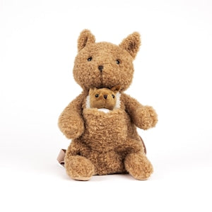 Egmont Toys カンガルーの親子 バックパック ぬいぐるみ リュック Kangaroo plush backpack EGM150416 エグモントトイズ