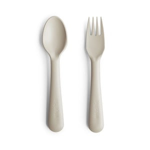 mushie | フォーク＆スプーン セット Fork and Spoon Set ベビー食器 子供用 ムシエ