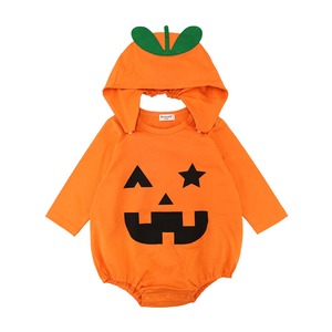Aenak ハロウィン ベビーロンパース 70-80cm かぼちゃ おばけ ブラックキャット アエナック