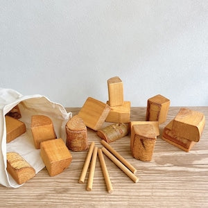 Drei Blatter 自然なお山のつみ木 Wooden toy つみき DB2030 ドライブラッター