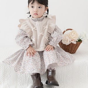 coto cotte ニットソー リボン ベスト 80cm 90cm 722-674026