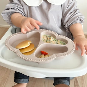 Lien de famille もぐもぐ5点セット ベビー食器＆カトラリー EVA樹脂 お食事エプロン＆マット bien mangeシリーズ ベビーギフト 出産祝い