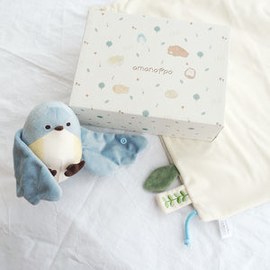amanoppo ぬいけっと 青い鳥 ぬいぐるみ＆ブランケットセット あまのっぽ