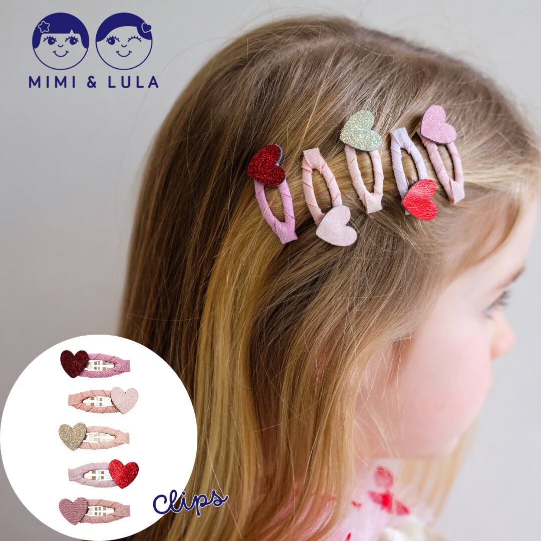 MIMI&LULA HEART MINI CLIC CLACS ヘアアクセサリー ハート ヘアピン パッチン留め ML18209227 キッズ 子ども用