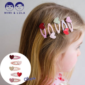 MIMI&LULA HEART MINI CLIC CLACS ヘアアクセサリー ハート ヘアピン パッチン留め ML18209227 キッズ 子ども用
