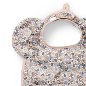Elodie エロディ Baby Bibs お食事エプロン Blue Garden Light 小花柄