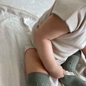 3.LIETO おでかけロンパース 70cm 80cm グレージュ スモークベージュ 日本製 スリーリエート