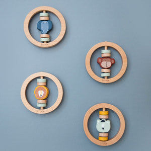 trixie baby Wooden round rattle ウッドトイ ラウンドラトル 木のおもちゃ ファーストトイ トリクシー