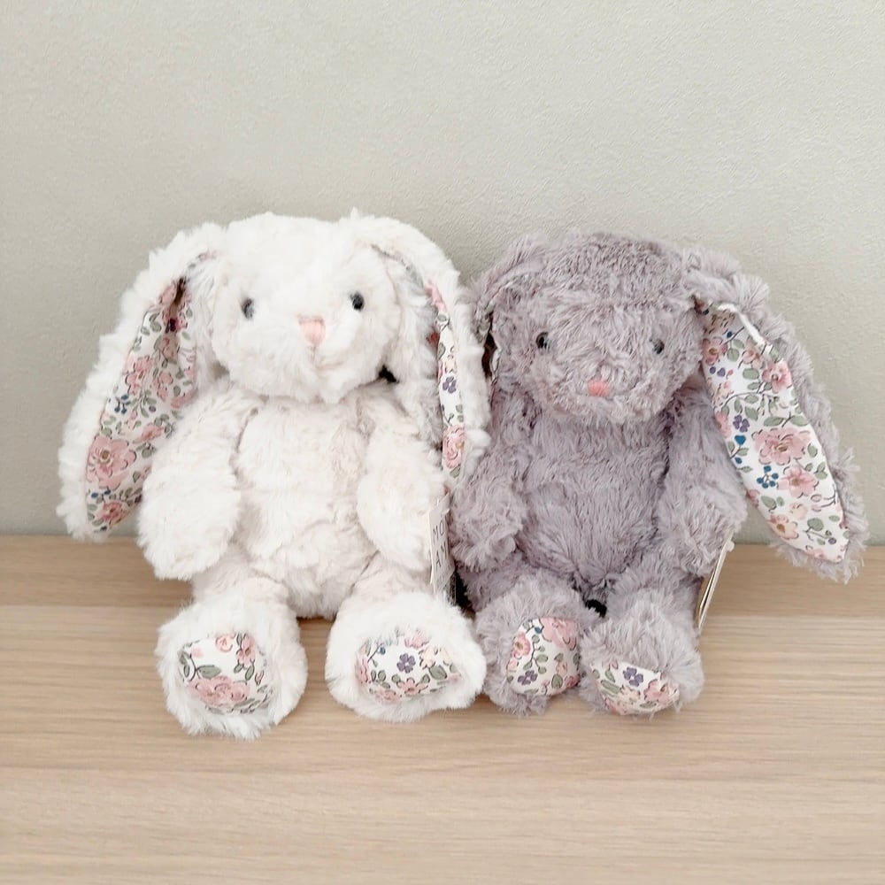 MON AMI フェイス グレー フローラルバニー Sサイズ うさぎ ぬいぐるみ モナミ ST1614
