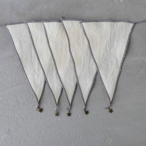 MOONTIC ファブリックガーランド ピンク ナチュラル ホワイト ブルー 全長2.8m HAPPY BIRTHDAY お誕生日ガーランド バースデー