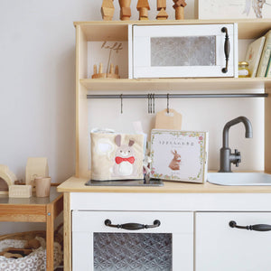 amanoppo ふんわりえほん BOX入 「うさぎたちのお茶会」 布絵本 あまのっぽ