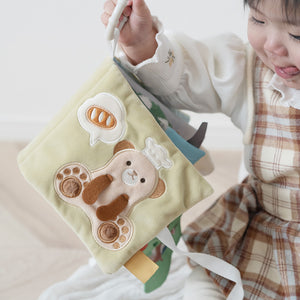 amanoppo ふんわりえほん BOX入 「こぐまくんの焼きたてパン」 布絵本 あまのっぽ