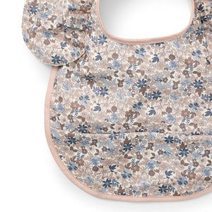 Elodie エロディ Baby Bibs お食事エプロン Blue Garden Light 小花柄