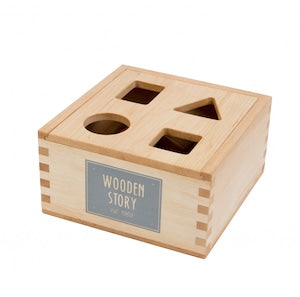Wooden Story ウドゥンストーリー シェイプソーターボックス 型はめ 木製おもちゃ
