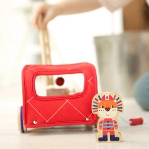 Lilliputiens ファイアーエンジン 木製 消防車 マリウス TYLL83182 はたらく車 木のおもちゃ リリピュション