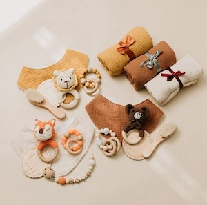あみぐるみラトル らいおん ベビーセット ギフトセット Baby Bath Toy Set 091906