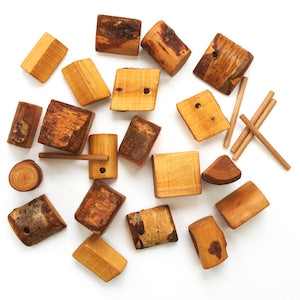 Drei Blatter 自然なお山のつみ木 Wooden toy つみき DB2030 ドライブラッター