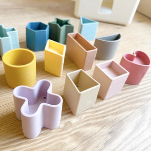 Mushie Shape Sorting Box シェイプソーティングボックス 型はめパズル ムシエ