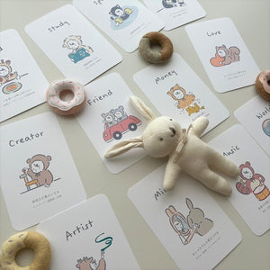 kawaii&born kawaiiZOU 選び取りカード 002 誕生日 一升餅 餅背負い ファーストバースデー 1才