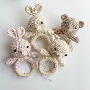 prologue baby rattle 赤ちゃんのおもちゃ ファーストトイ ガラガラ オーガニックコットン ハンドメイド