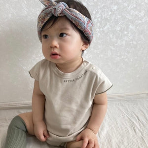 3.LIETO おでかけロンパース 70cm 80cm グレージュ スモークベージュ 日本製 スリーリエート