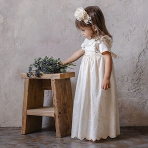 Amorosa mamma セレモニードレス クラシカルレース 3点セット 50-70cm 日本製 オーガニックコットン100% CAK027 アモローサマンマ