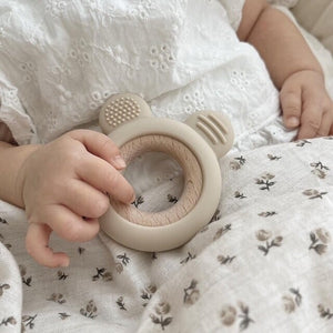 kawaii&born 歯固めリング くまちゃん シリコン 木製