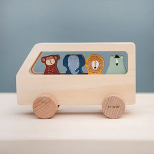 trixie baby Wooden animal bus 木のおもちゃ アニマルバス 乗り物 はたらく車 トリクシー