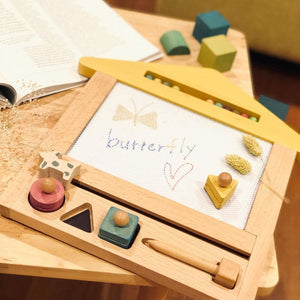 gg* ジジ oekaki house オエカキハウス おえかきボード 木のおもちゃ おうち キャット くるま ドッグ kiko+&gg*