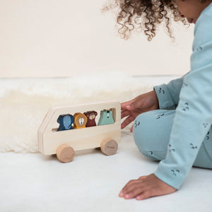 trixie baby Wooden animal bus 木のおもちゃ アニマルバス 乗り物 はたらく車 トリクシー